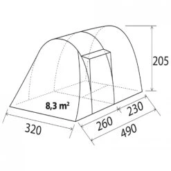 Brunner - Arqus Outdoor 5 - Tente De Groupe 8 Brunner - Arqus Outdoor 5 - Tente De Groupe -Magasin De Camping En Plein Air brunner arqus outdoor 5 tente de groupe detail 3