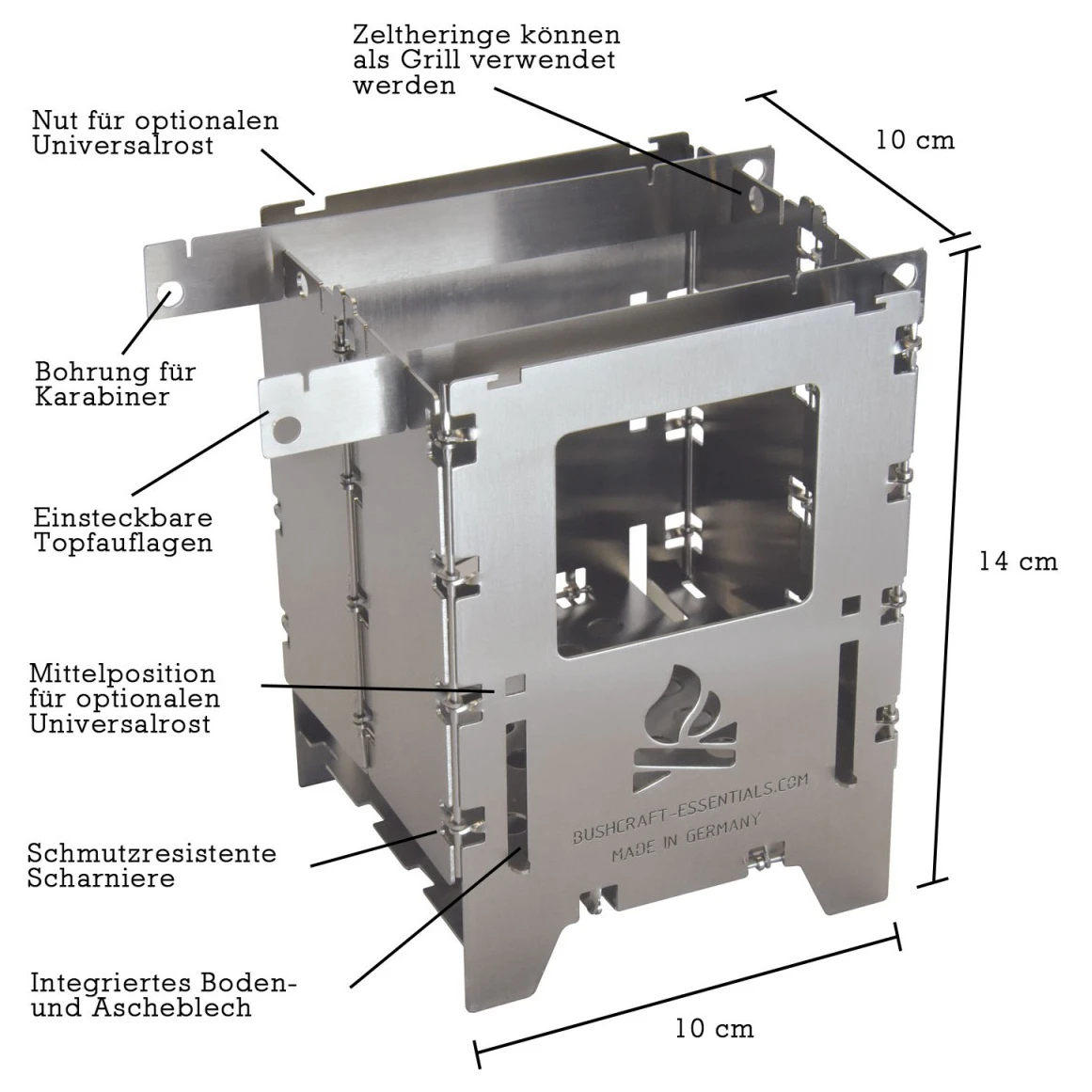 Bushcraft Essentials - Bushbox LF - Réchaud à Combustible Sec 2 Bushcraft Essentials - Bushbox LF - Réchaud à Combustible Sec – Image 2