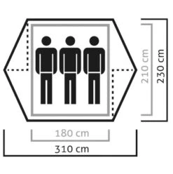Salewa - Denali III Tent - Tente 3 Places -Magasin De Camping En Plein Air salewa denali iii tent tente 3 places detail 3