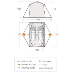 Vango - Tryfan 200 - Tente 2 Places 8 Vango - Tryfan 200 - Tente 2 Places -Magasin De Camping En Plein Air vango tryfan 200 tente 2 places detail 4